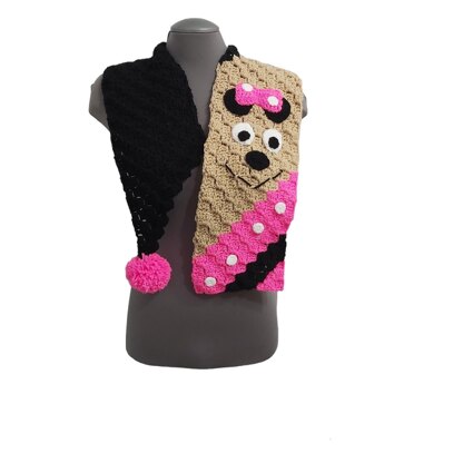 Pink Mouse Scarf C2C
