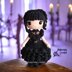 Wednesday Addams amigurumi doll