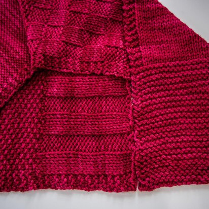 Stunning Knit Sampler Scarf