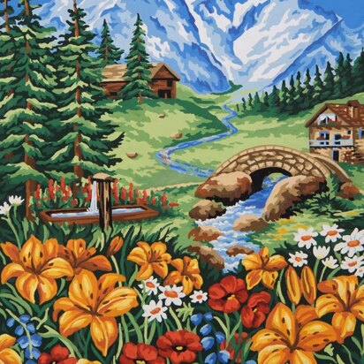 Grafitec Spring in the Mountains Tapestry Kit - 40cm x 50cm