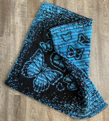 Morpho Butterfly Throw