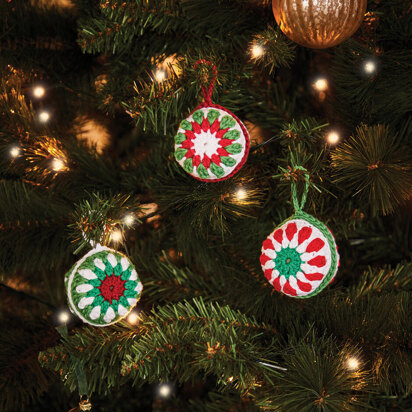 Christmas Crochet Baubles in Sirdar Happy Cotton - 575 - Downloadable PDF