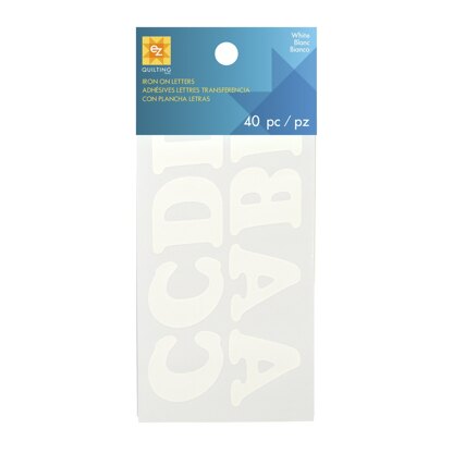 EZ International Insta-Letters White - Iron On Letter Pack