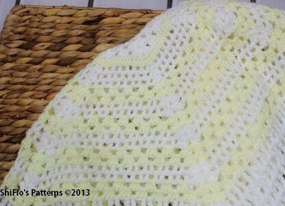 Cascade Shawl Afghan Crochet Pattern #97