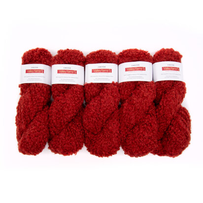 Red Wool Viscose Blend Yarn Wavy Texture Chunky Weight 9 X 50g Balls Bulk  Yarn Pack for Knitting, Crochet, Weaving, Crafts 