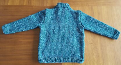 Paxton - kids buttoned neck sweater with pocket