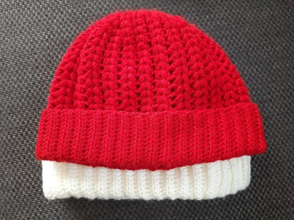 Easy puff stitch hat