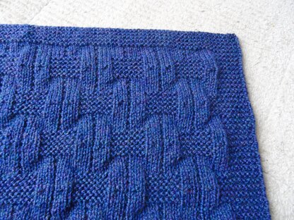 Ocean Blue baby blanket