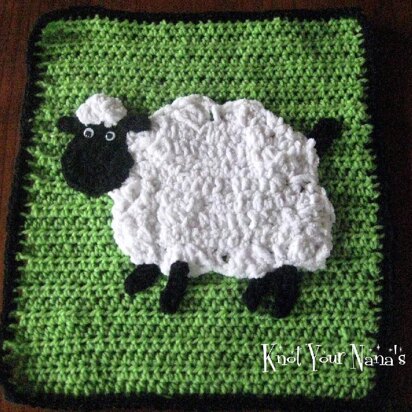 Crochet Sheep Applique