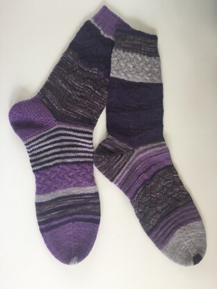 Beach Chair Socks No. 2 "Lilacs"