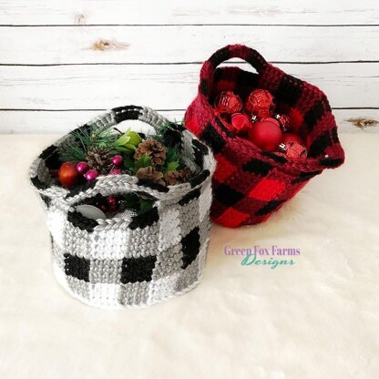 Buffalo Plaid Basket