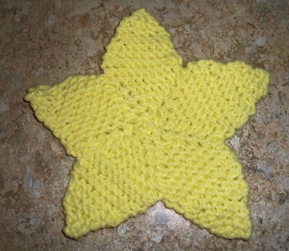 Easy Knit Star Coaster