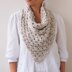 Granny triangle cowl loop scarf