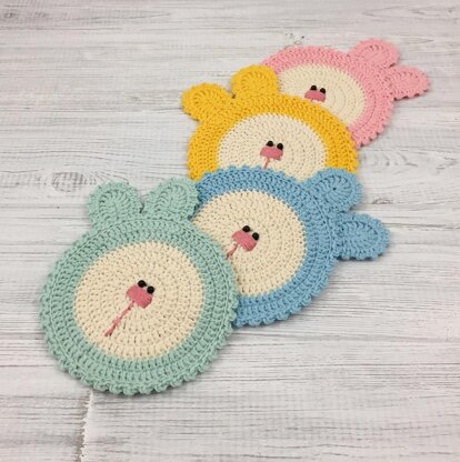 Spring Bunny Coasters