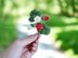 Strawberry twig brooch