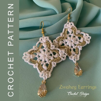 Zwaheg earrings | crochet pattern