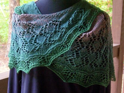 Summer in the Vineyard shawl