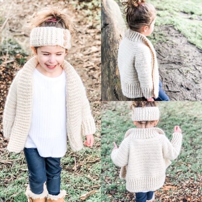 Light and Airy Crochet Cardigan and Headband