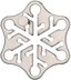 University Games Hanayama Cast Puzzle - Snow Level 3