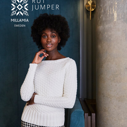 Rut Jumper - Knitting Pattern for Women in MillaMia Naturally Soft Merino - Downloadable PDF