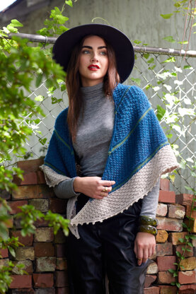 Women's Shawl Pointille in Universal Yarn Deluxe Worsted Superwash - Downloadable PDF