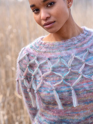 Dylla Jumper in Berroco Aerial and Aerial Color PDF