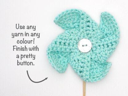 Crochet seaside pinwheels