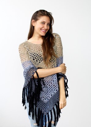 Ombre Canyon Poncho