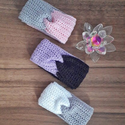 Duo-Tone Twist Crochet Headband