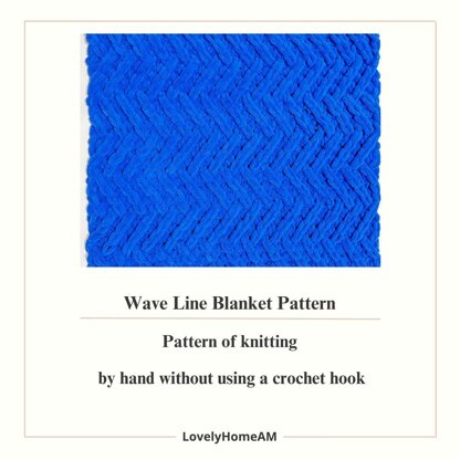 Wave Line Blanket Pattern