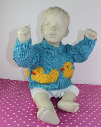 Baby and Toddler Chunky Rubber Duck Sweater