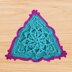 A crochet triangle motif