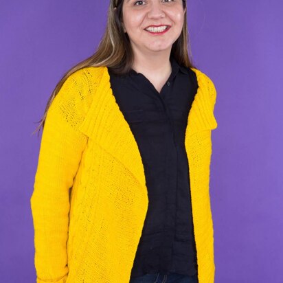 Portulaca Cardigan, Hand Knitting Yarn Kit