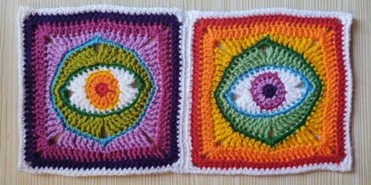 Evil eye granny square