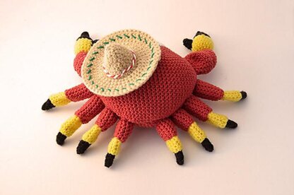 Crab Crochet Pattern, Crab Amigurumi, Sombrero Crab Pattern