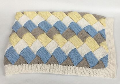 Entrelac Baby Blanket