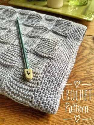 Tunisian Baby Squares Blanket