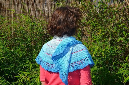 Walking on clouds shawl