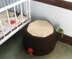 Knit Tree Stump Ottoman Pattern