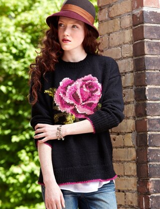 In Bloom Pullover in Patons Classic Wool Worsted