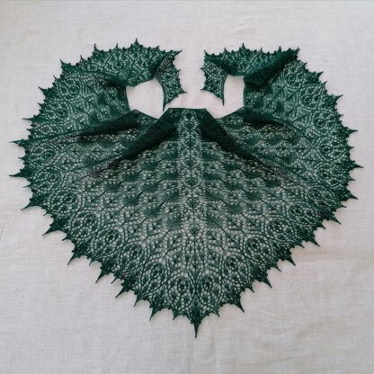 Jasmine garden shawl