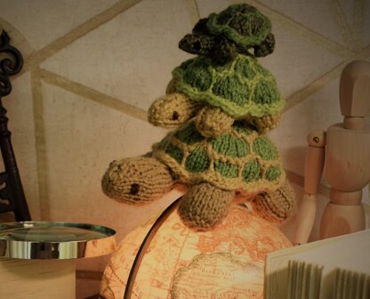 Three Tortoises Turtles Zoo Toy Knitting Pattern Snoo's Knits