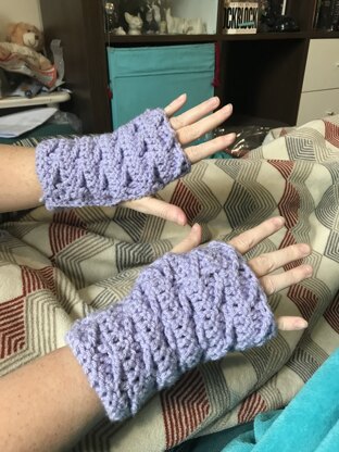 The Essential Crocheted Wristwarmers in Paintbox Yarns