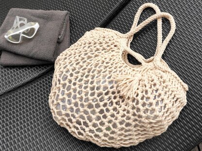 Knitting Pattern – Shopper- Shopping Bag – Beach Bag BIG NETTY – No.218E