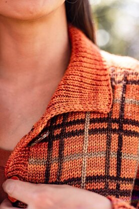 Sorrel tartan cardigan