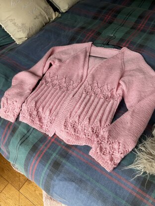 pink cardi