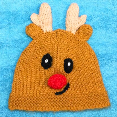 Christmas Reindeer Baby Hat - Newborn - 2 years