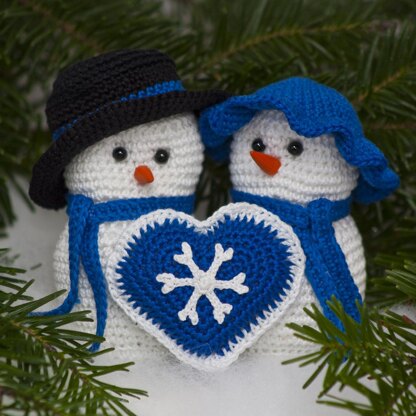 Mr & Mrs Snowman Set