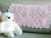 Floral Petal Filet Motif Crochet Baby Blanket