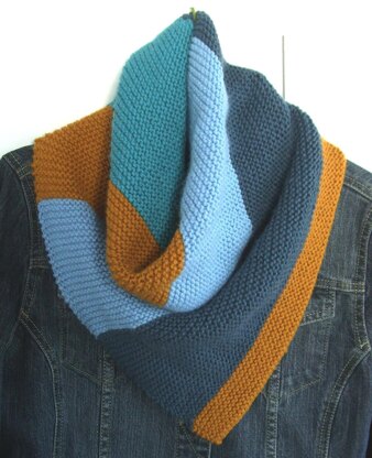 Color Block Bandana Cowl